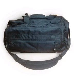 LL Bean Rolling Wheeled Carry-On Luggage Suitcase Travel Bag 22" Black Nylon - Picture 1 of 8