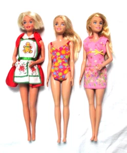 Barbie Puppe Konvolut mit Kleidung drei Puppen 2000 Ära Mattel - Bild 1 von 7