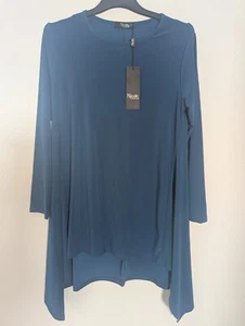NEW 'NICOLE' TEAL 'HI-LO' FLARE TOP! - Picture 1 of 6