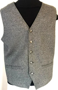 JOSEPH ABOUD Men's Herringbone Single Breast Vest Size MEDIUM - Picture 1 of 10