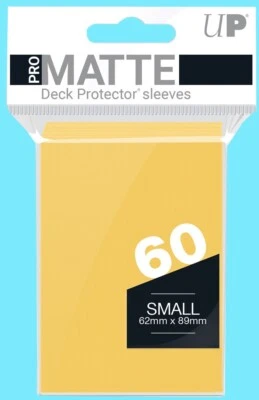 Ultra Pro 60 AMARILLO PRO-MATE Pequeño Deck Protector Fundas para Tarjetas Vanguard Yugioh Foto 1 de 3