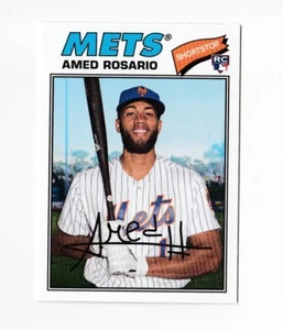 2018 Topps Archives #108 Amed Rosario RC New York Mets Cleveland Guardians - Picture 1 of 2