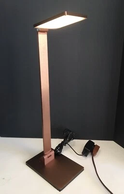 Possini Euro Bentley French Bronze LED Modern Adjustable Desk Lamp Touch On/Off - Image 1 of 4