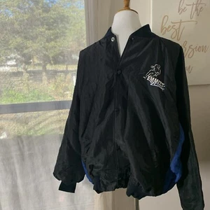VINTAGE Dallas Cowboys Jacket Mens Large black Emmitt Smith Emmitt Zone L - Picture 1 of 9