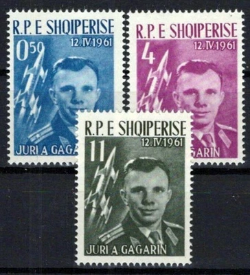 Albania 604-606 MNH Space Astronauts Rockets ZAYIX 0224S0025M - Image 1 of 3