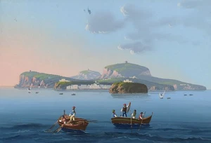 Neapolitan School, Capri, Bay of Naples – mid-19th-century gouache painting - Picture 1 of 4