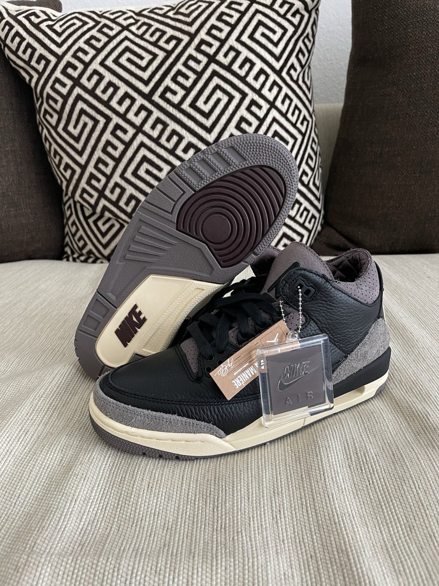 Nike Air Jordan 3 Retro OG SP A Ma Maniére Black Pewter WMNS Sz
