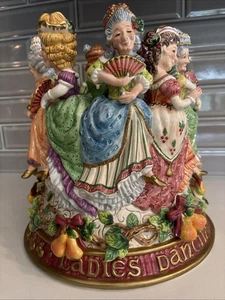 Fitz & Floyd 12 Days of Christmas Nine Ladies A Dancing Porzellan Vase 11" Dekor - Bild 1 von 24