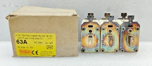 PAQUETE DE 3 FUSIBLES SIBA NH 00 63A 120kA 690V nuevo envío rápido - Imagen 1 de 8