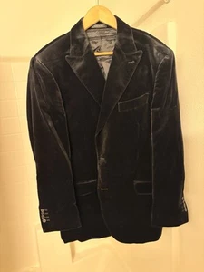 Black Tuxedo Blazer Jacket Size 46 EXCELLENT - Picture 1 of 4
