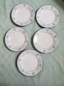 Noritake Blue Hill Set Of 5 Side Plates, 6.25" Diameter. - Picture 1 of 4