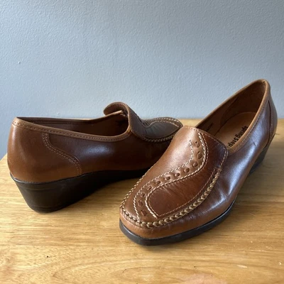 Spring Step Womens Rachael Leather Loafers Brown Slip-on US6.5 EU37 UK4 Academia - Image 1 of 4