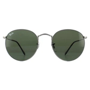 Ray-Ban Sunglasses Round Metal 3447 029 Gunmetal Green - Picture 1 of 8