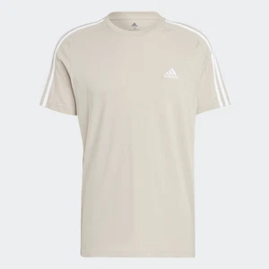 adidas men Essentials Single Jersey 3-Stripes Tee - Picture 1 of 14