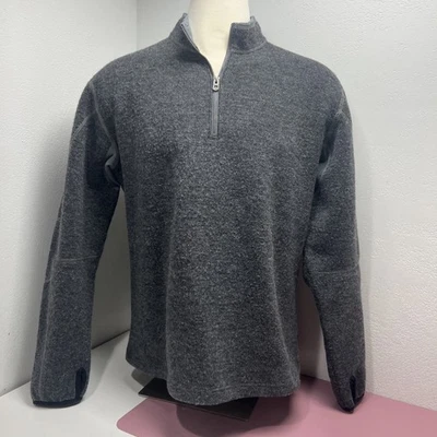 Suéter Kuhl Thermokore Mezcla de Lana Para Hombres XL 1/4 Cremallera Forrado de Vellón Agujeros para Pulgares Foto 1 de 4