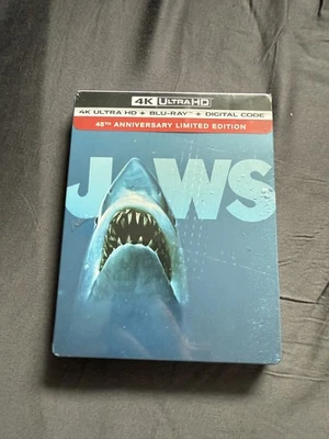 JAWS 45TH ANNIVERSARY 4K UHD BLURAY STEELBOOK   - Image 1 of 2