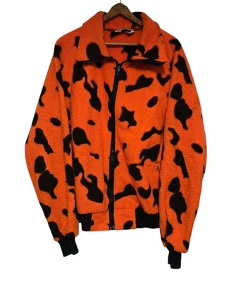 Vintage Cabela's Blaze Orange Jacket Men’s XL Camo Fleece Hunting USA - Image 1 of 4