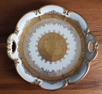 DW Karlsbader Porzellan Manufaktur Goldeinlagen Handarbeit Signiert Exclusiv - Bild 1 von 4