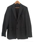 Karl Largerfeld Suit Black Pinstripe Wool Mix Blazer Jacket Trousers Sz 48 EU 54