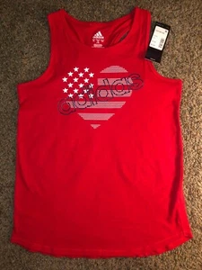 Adidas Tulip Hem Tank Top Kids XL 16' - Picture 1 of 4