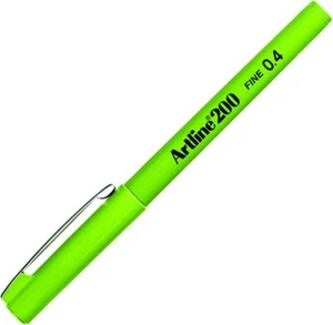 Artline 200 Yellow Green Fineliner Technical Drawing Pen Extra Fine Point X 12 - Picture 1 of 6