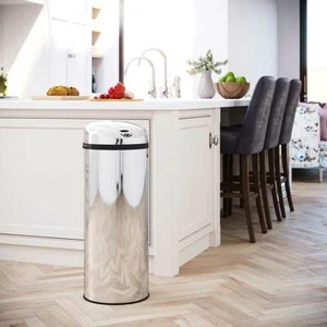 Inmotion 50L Chrom Edelstahl Auto Automatischer Sensor Küche Abfall Mülleimer - Bild 1 von 13