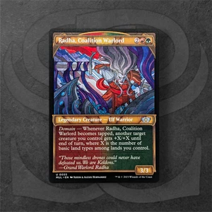 Radha, Coalition Warlord • Legendary Creature - Elf Warrior • Multiverse Legends - Picture 1 of 2