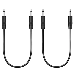 2 Pack 3.5Mm 1/8" Male TS Mono Plug to 3.5Mm Male Mono Jack Audio Cable - Picture 1 of 4