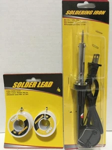Neu 110 V/120 V 30 W Schweißen Lötkolben Hitzestift mit neuen 2 Stück Lötleitungen Draht - Bild 1 von 3