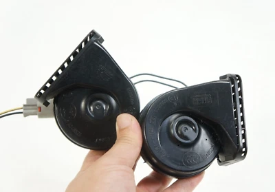 2009-2015 Jaguar XF XFR XFR-S par de sinais de alarme buzina 2 OEM - Imagem 1 de 4