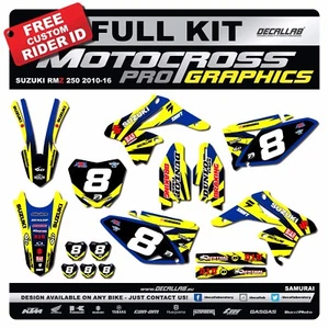 SUZUKI RMZ 250 2010 2018 Graphics Decals Stickers Aufkleber Graphique Kit Deco - Picture 1 of 3