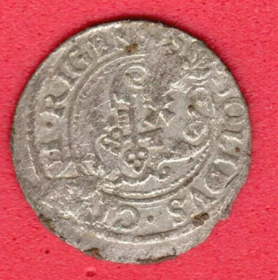 Riga Poland Schilling 1621 Sigismund III Vasa Waza Latvia Livonia 596 - Image 1 of 2