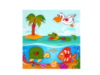 Griffpuzzle Waldtiere 240 x 240 x 40 NEU Greifpuzzle Steckpuzzle Kinderpuzzle