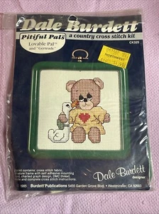 Vintage Dale Burdett Kreuzstich-Set erbärmlich liebenswerte Freunde Gertrude Bär Ente CK325 - Bild 1 von 3