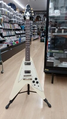 Orville by Gibson FV-74 Flying V White Made in Japan 1990 Solid Electric Guitar - Image 1 of 4