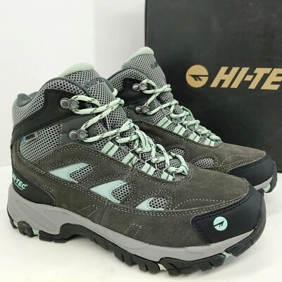 Hi-Tec Logan Charcoal/Cool Gray Mid Hiker Shoe Womens Size 6.5 Waterproof Suede  - Image 1 of 4