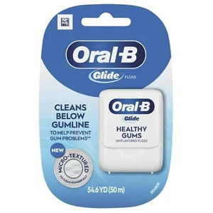 Oral-B Glide Healthy Gums, Glide Dental Floss Twin Pack Unflavored, 100 M - Picture 1 of 8