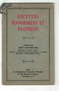 Recettes économiques et pratiques. Rumford. Janet McKenzie Hill (French) - Picture 1 of 1