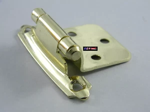 (25 Pair) Amerock Polished Brass Variable Overlay Cabinet Hinges - Picture 1 of 1
