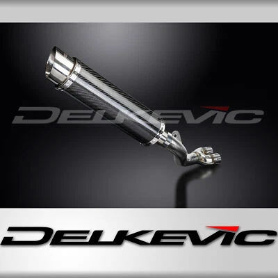 Honda CB1000R CB1000RA 2008-2016 Slip On 14" Round Carbon Exhaust Muffler Kit - Image 1 of 4