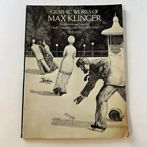 Graphic Works Of Max Klinger 74 Plates 1977 by J. Kirk T. Varnedoe GOOD - Picture 1 of 6