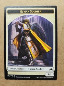 MTG Magic Token Human Soldier #2 Shadows over Innistrad BULK DISCOUNT MUSTBUY 2+ - Picture 1 of 1