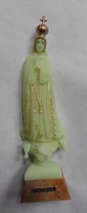 12 cm Fatima Figur Statue Madonna Kunststoff phosphoriert Portugal zum bemalen - Bild 1 von 3