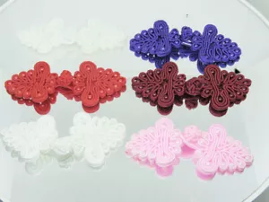Frog Closures Beaded 2 3/4" across Pack of 6 pieces - Picture 1 of 13