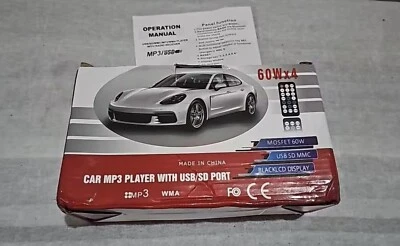 Car radio din stereo Multimedia MP3 Player Digital bloutooth FM ISO Power - Immagine 1 di 4