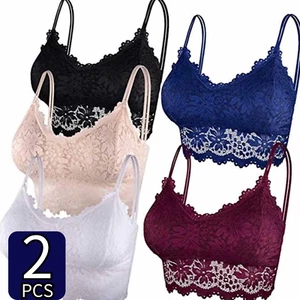 Sexy Lace Bra Women Push up Comfortable Bralette Underwear Embroidery V Neck Lin - Picture 1 of 23