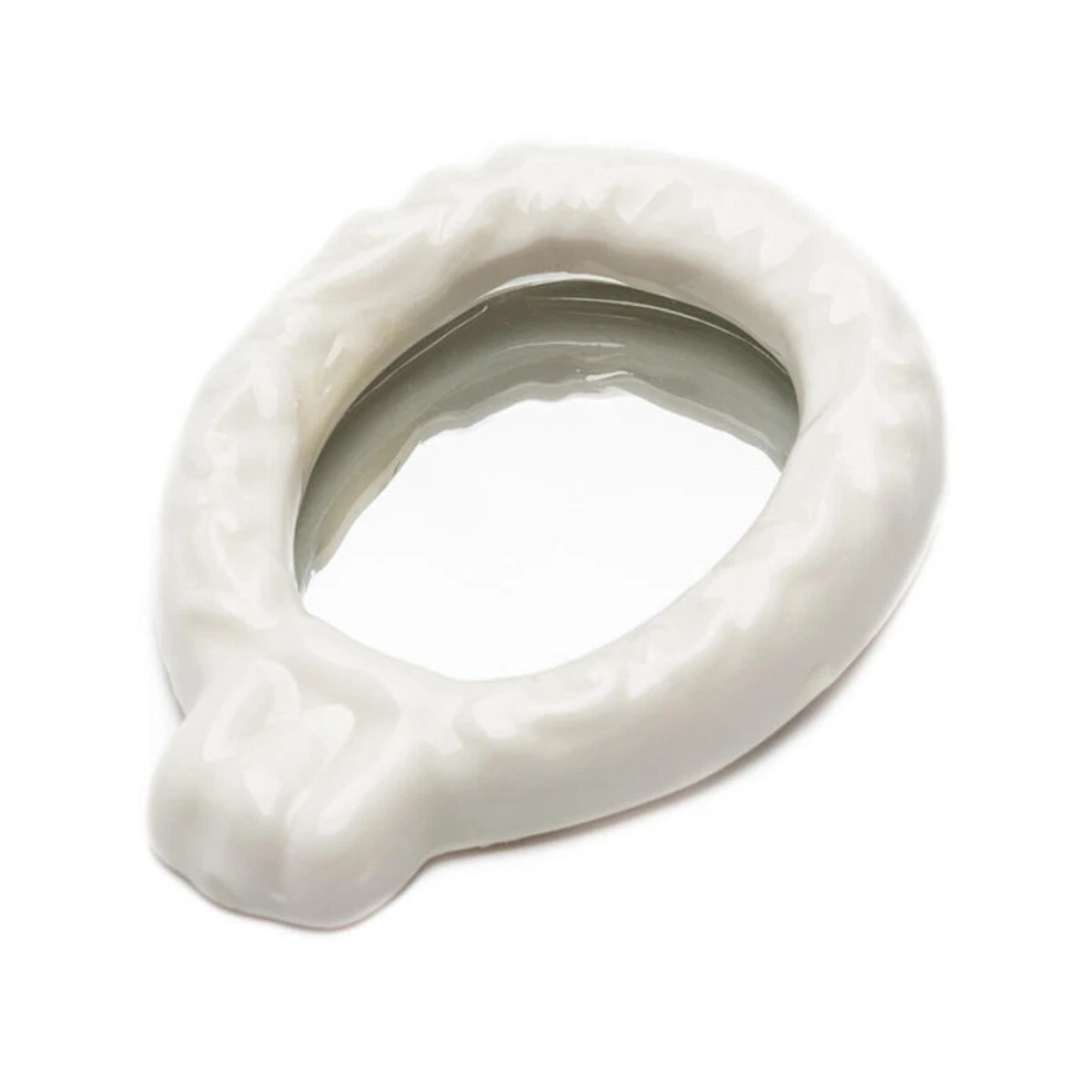 Espejo de baño miniatura de porcelana blanca - escala 1:12 - remitente de EE. UU. Foto 1 de 1