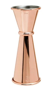 Mezclar 25/50ml kupferbeschichteter Fingerhut Maß Jigger gebunden mit 35ml Linie - Bild 1 von 12
