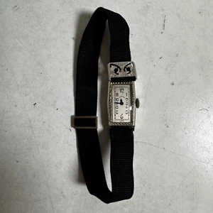 Vintage Longines Women's Silver Analog Display Classic Elastic Strap Wristwatch - Picture 1 of 6