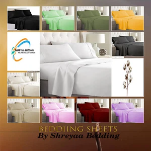 Noble Egyptian Cotton Bed Sheets Set Full XL 4 PCs OR 6 PCs All Solid Select TC - Picture 1 of 187